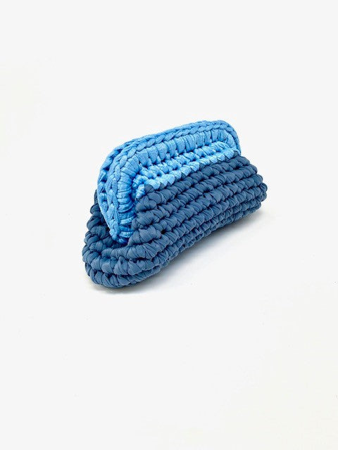 Anita - The Bicolor Blue Clutch