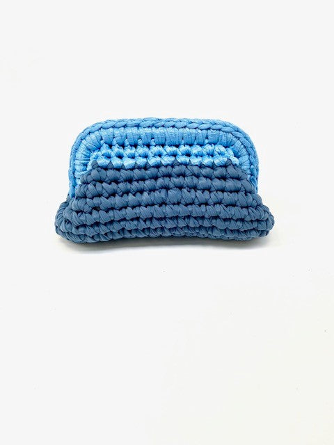 Anita - The Bicolor Blue Clutch