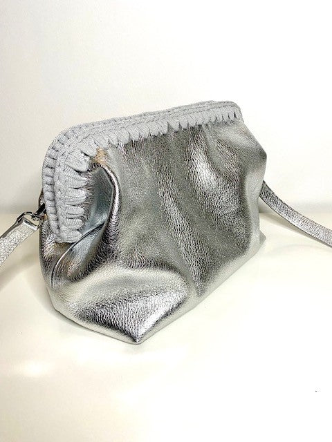 Amanda Clutch - Vera Pelle Silver